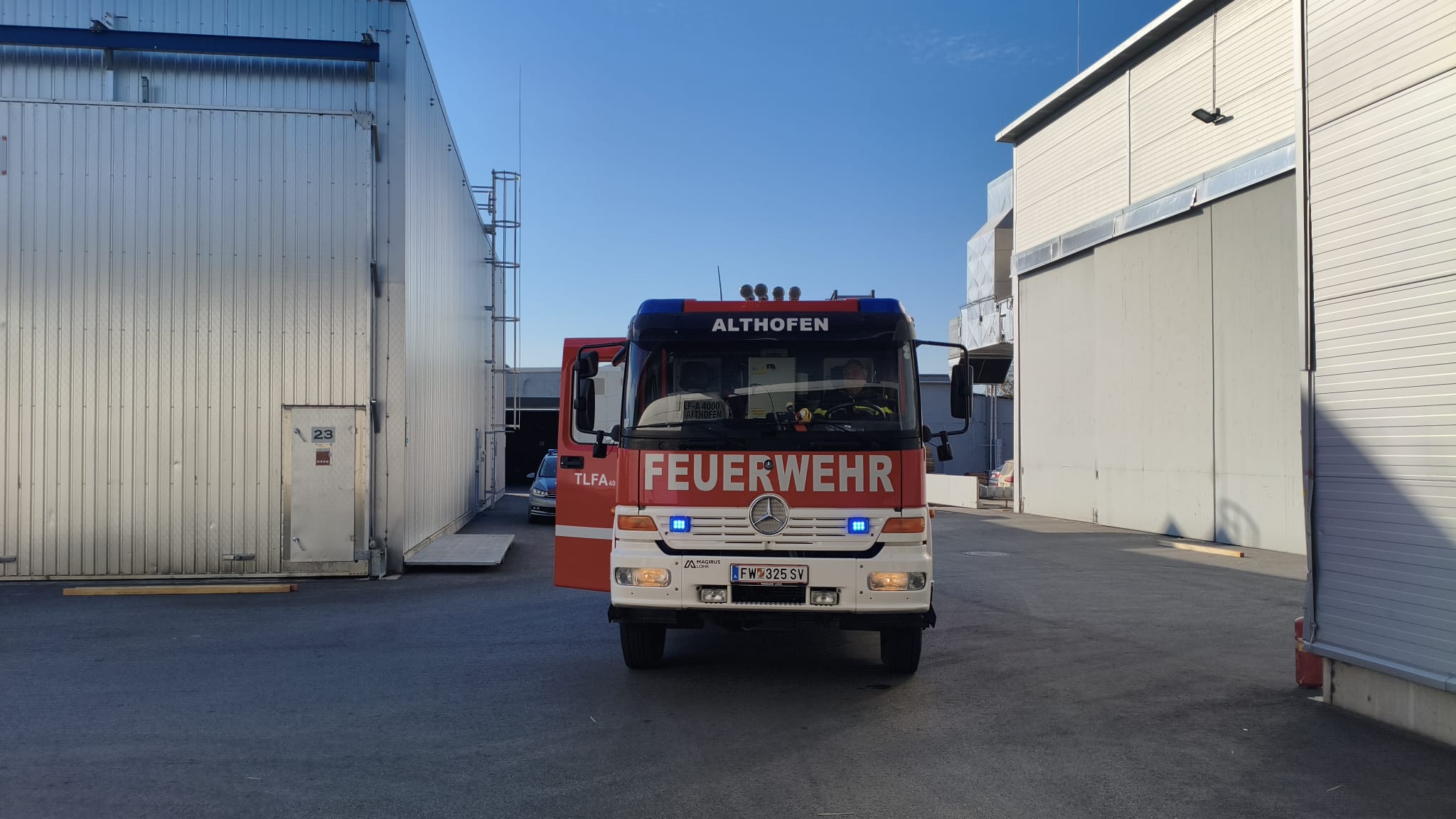 Brand einer Bandsäge